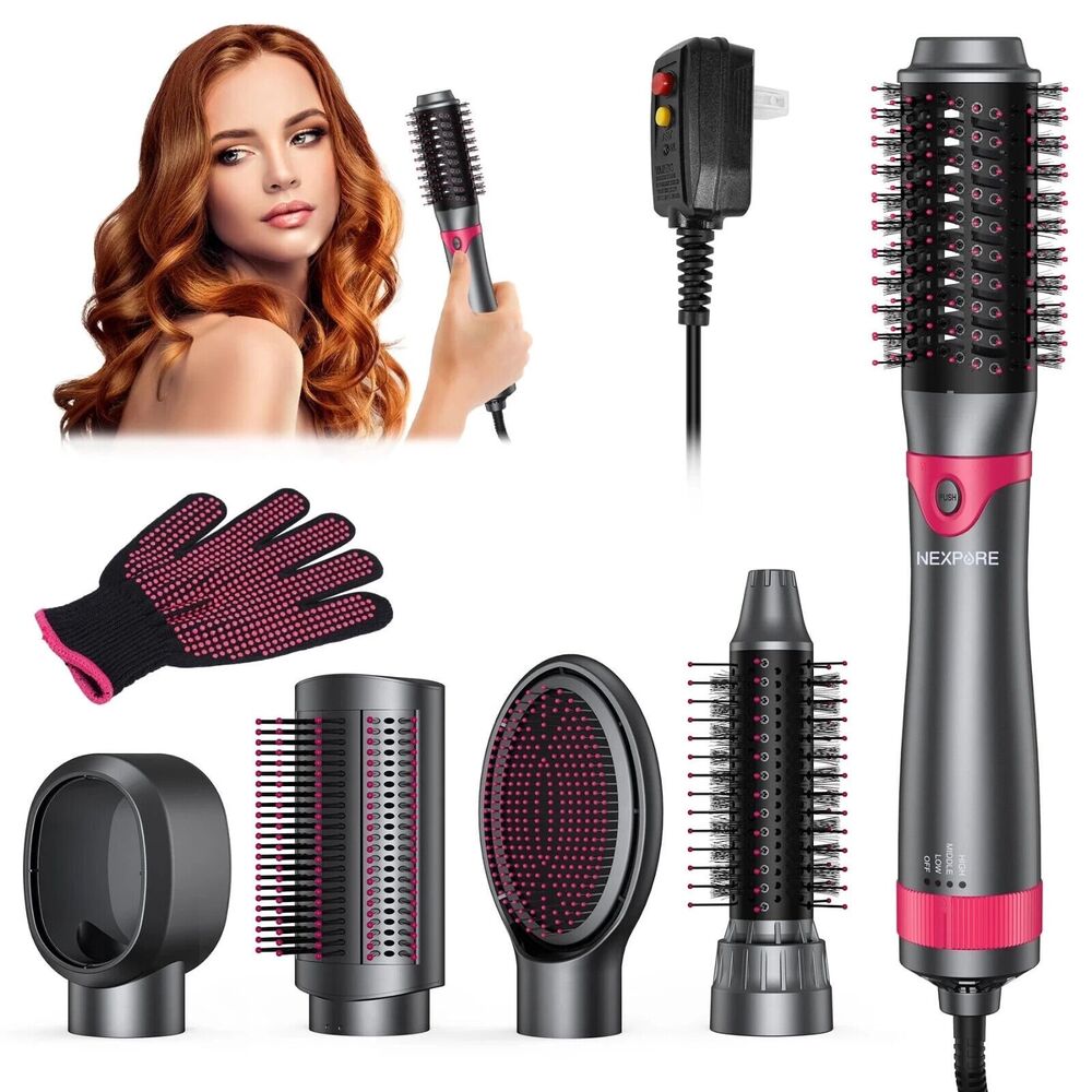 NEXPURE Hair Dryer Brush Set, 1" 5 in 1 Hot Air Brush, Drying, Volumizer Hair St